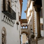A GPS mission can take you into the narrow streets of Sitges.