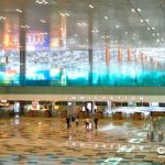 Arrival and Immigration at Terminal 3 at Changi Airport.