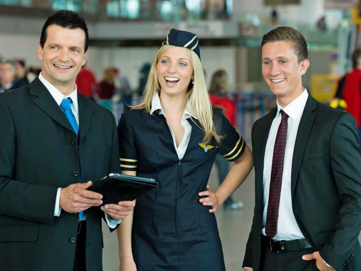 Staff at the airport.