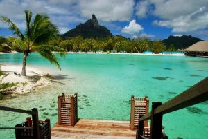 Lagoon in Moorea.