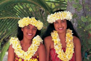 You can expect smiling people in French Polynesia.