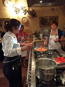 Cooking class with Silivia Barrachi at Il Falconiere.