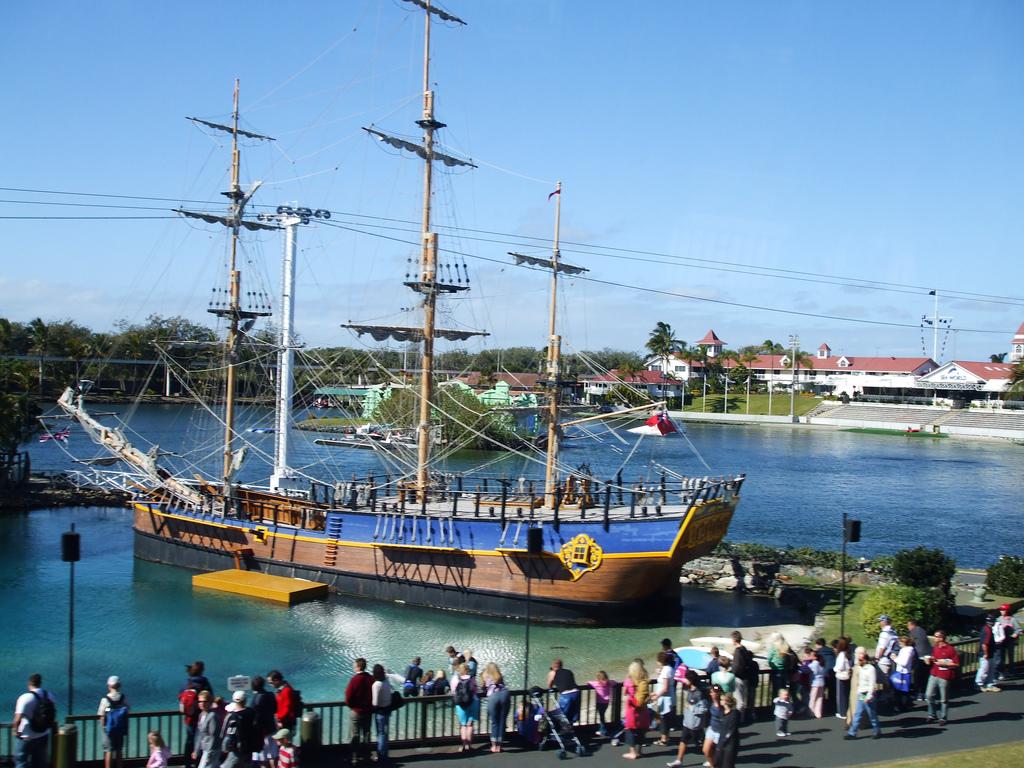 Ship at Sea World, Queensland, Australia.