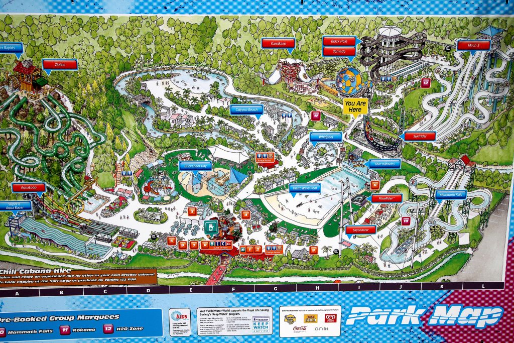 Wet ‘n’ Wild Park Map