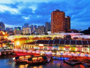 Clarke Quay in Singapore.