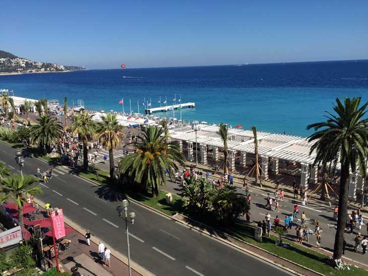Promenade D´Anglais in Nice 17th of July 2016.