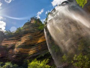 Blue Mountains waterfall.