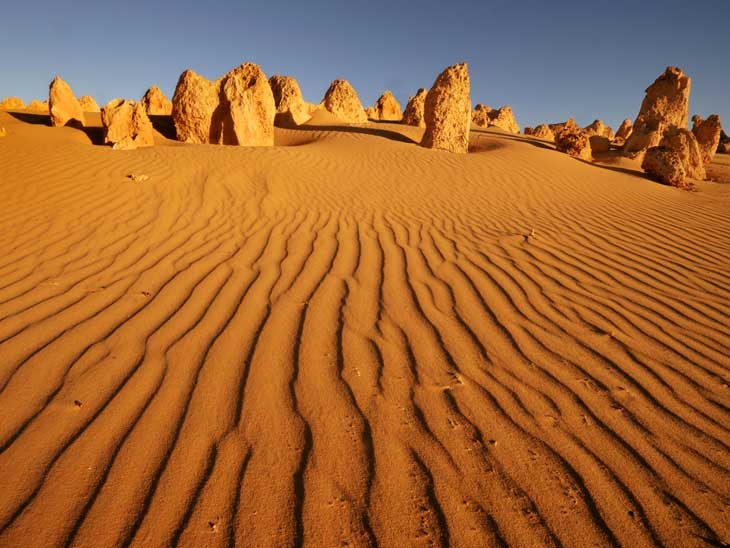 Pinnacles desert in Western Australia.