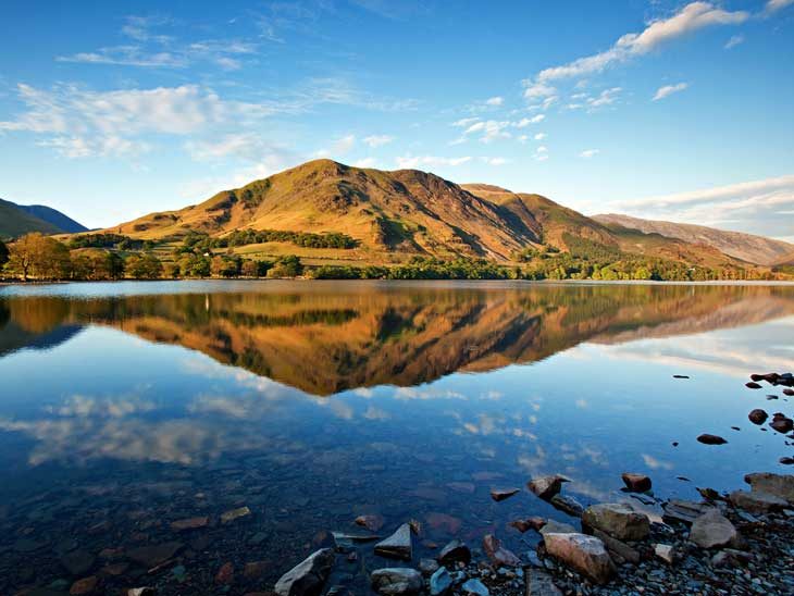 Lake Buttermere in the Lake District, UK.