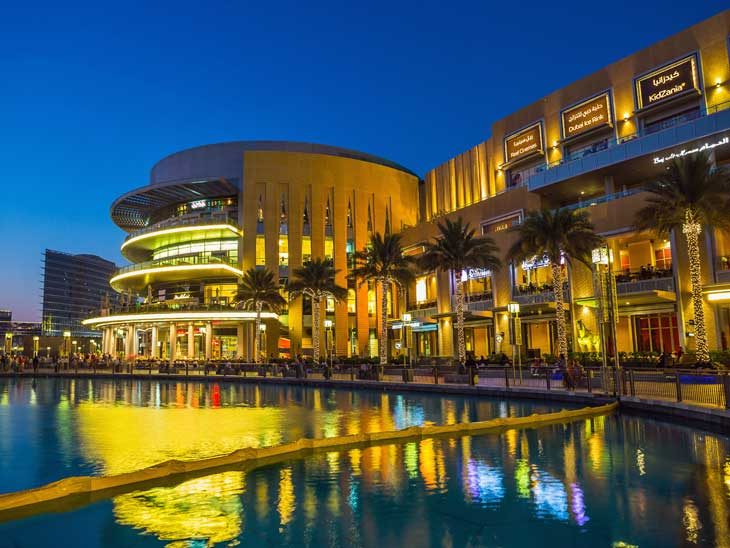 Exterior of Dubai Mall.