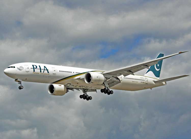 A PIA Boeing 777.