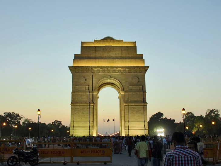 India Gate in New Delhi.